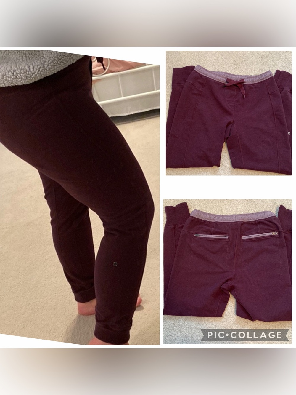 Lululemon purple joggers or lounge wear pants